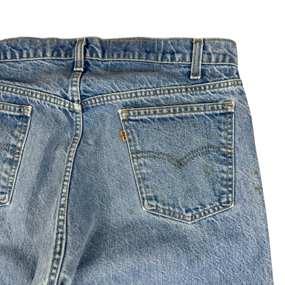 Vtg Levi's 505 Orange Tab Jeans Men 36x27.5 Straight‎ Leg Light Wash Denim USA - Picture 7 of 15
